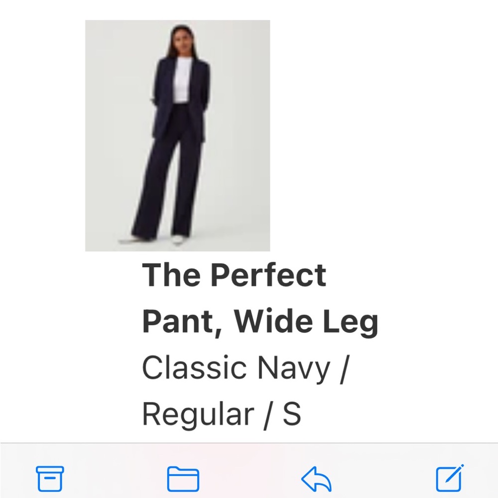 Spanx perfect pant- wide leg